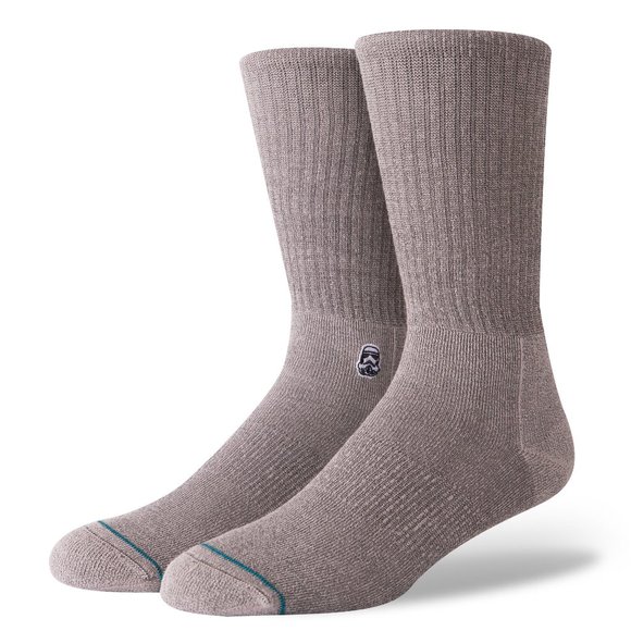 MENS | 2 Stance Grey Solid Trooper Star Wars NEW - Picture 2 of 14